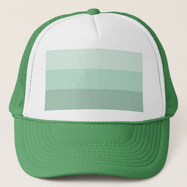 Green Ombre Striping Truckerkappe (Vorderseite)
