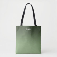 Green Ombre Tote Bag - weiche Farbe, starker Geist