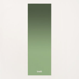 Green Ombre Yoga Mat-Flow in Farbe, Boden in Ruhe Yogamatte