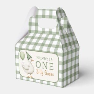 Green One Albern Goose Balloon Birthday Favor Box Geschenkschachtel