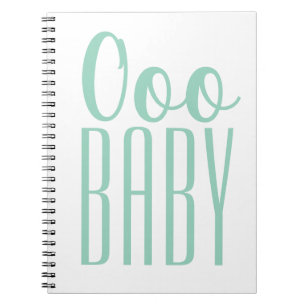 Green Ooo BABY: Baby Shower Gift Prize Notizblock