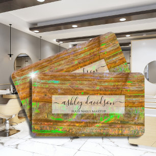 Green Opal Rock Layer Visitenkarten Visitenkarte