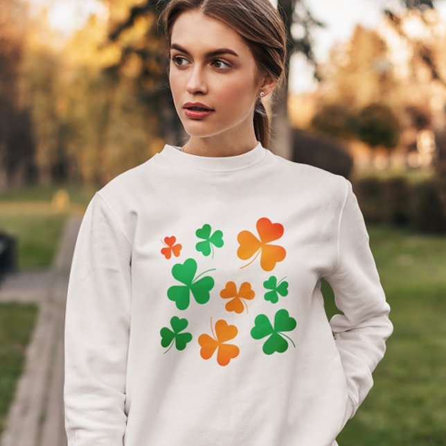 Green Orange Clove Kleeblatt Leaf St Patrick's Day T-Shirt (Von Creator hochgeladen)