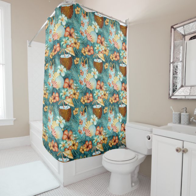 GREEN ORANGE GELBE BADEWANNE ANZUG SAASHELLS COCON DUSCHVORHANG (Beispiel)