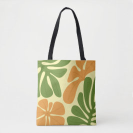 Green & Orange Modern Abstract Floral