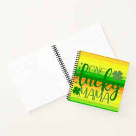 GREEN ORANGE YELLOW ONE LUCKY MAMA NOTIZBUCH