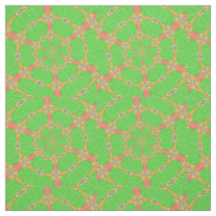 Green Orange Zebra Tierkreisgeometrie Muster Stoff