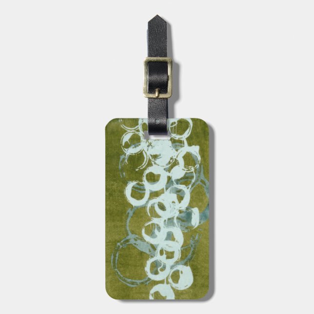 Green Orbs I Gepäckanhänger (Vorderseite vertikal)