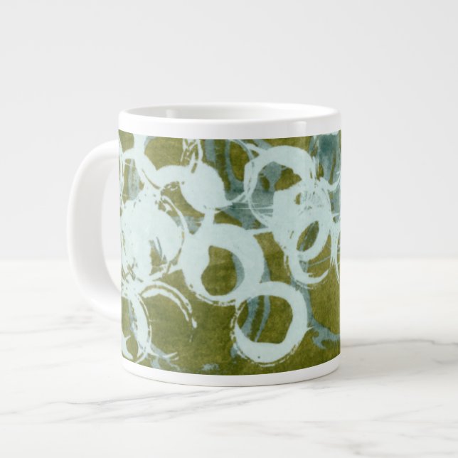 Green Orbs I Jumbo-Tasse (Vorderseite Links)