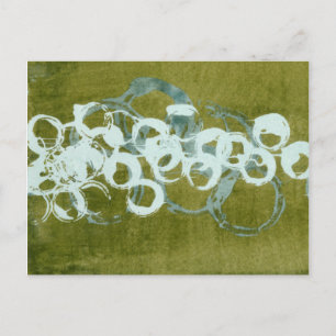 Green Orbs I Postkarte