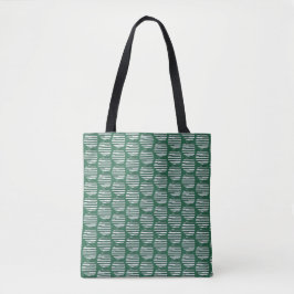 Green Orbs of Interference Tote Bag