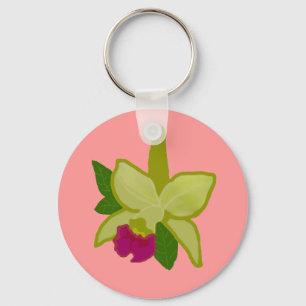 Green Orchid-Schlüsselkette Schlüsselanhänger
