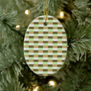 Green Organic Nature Colors Keramik Ornament