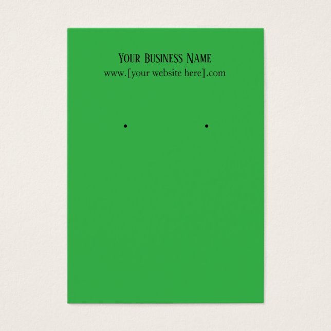 Green Oring Business Cards (Vorderseite)
