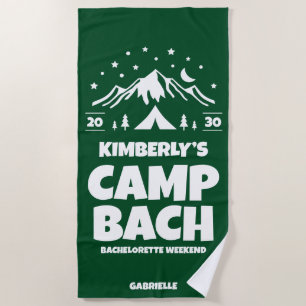 Green Outdoor Camp Bachelorette Strandtuch