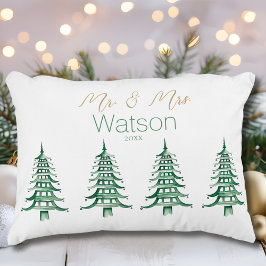 Green Pagoda Weihnachtsbaum Mr. und Mrs. Dekokissen