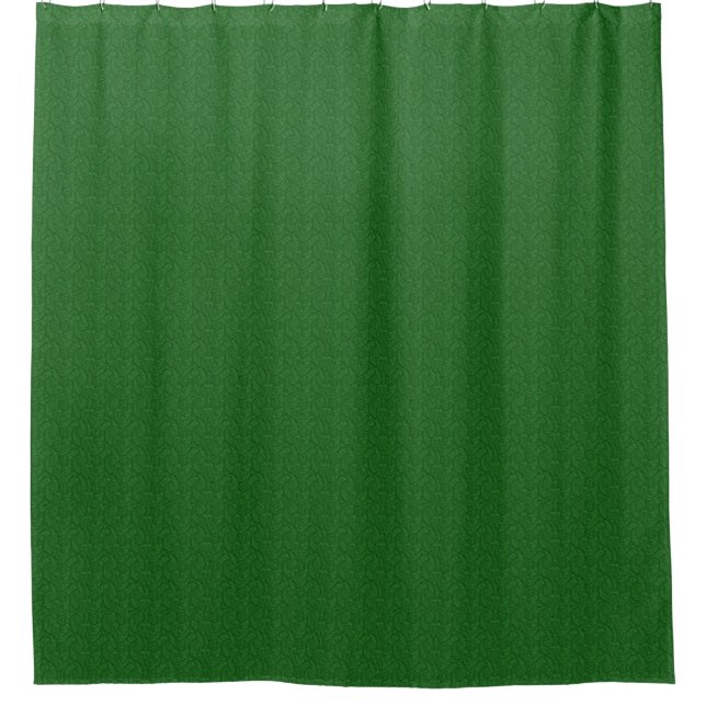 Green Paisley Duschvorhang (Vorderseite)