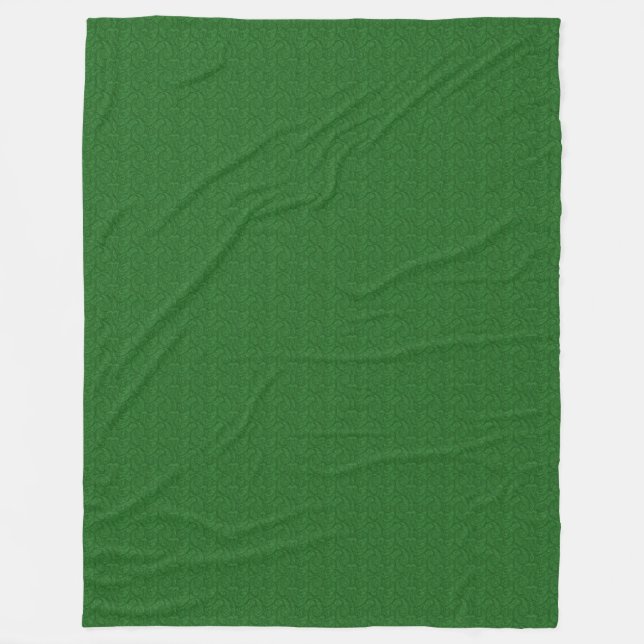 Green Paisley Fleecedecke (Vorderseite)