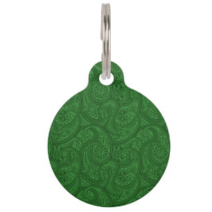 Green Paisley Haustiermarke
