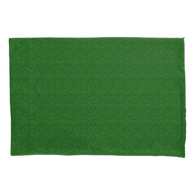 Green Paisley Kissenbezug (Vorderseite-Links)