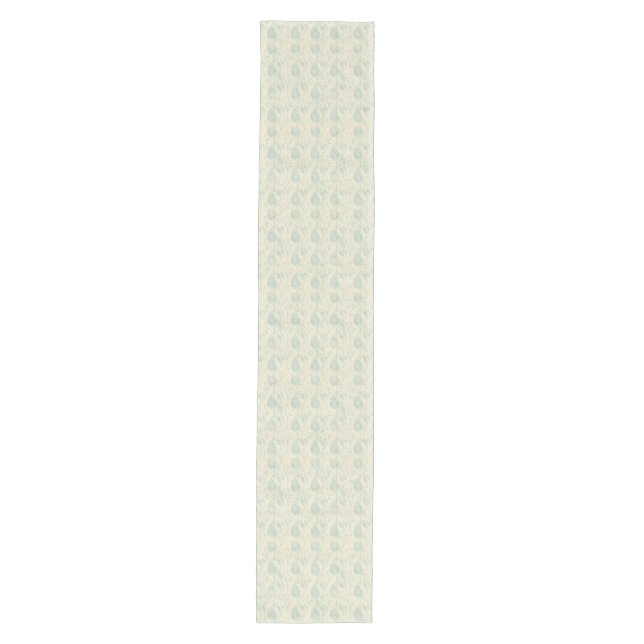 Green Paisley Table Runner Mittelgroßer Tischläufer (Vorderseite)
