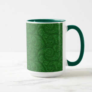 Green Paisley Tasse