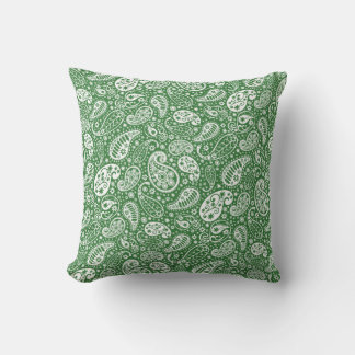 Green Paisley Throw Kissen" Kissen