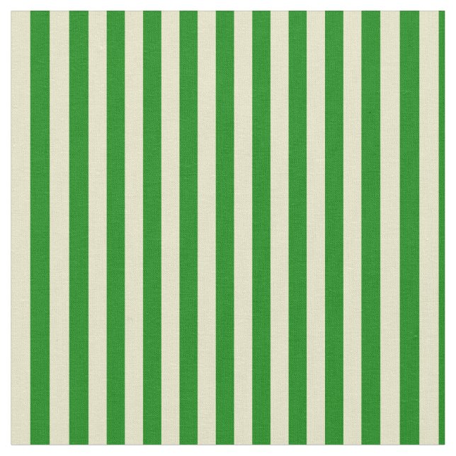 Green & Pale Goldenrod Linien Stoff (Nahaufnahme)