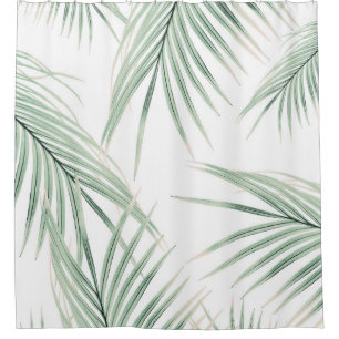 Green Palm Blätter Dream #3 #tropical #decor #art Duschvorhang