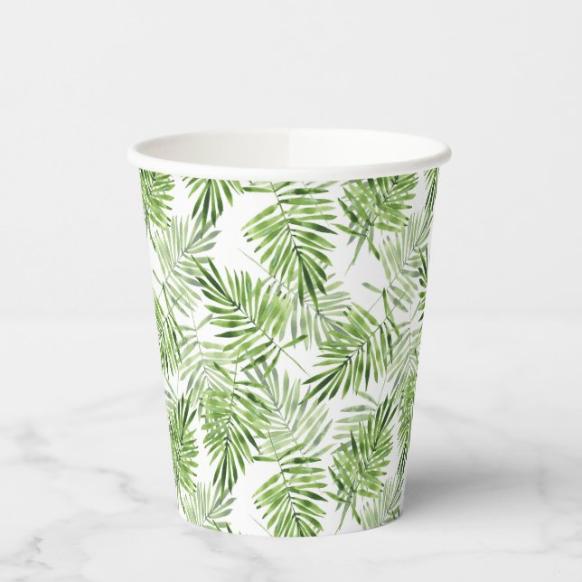 Green Palm Blätter Pappbecher (Links)