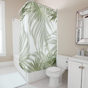 Green Palm Bliss 1 #art #natural Duschvorhang