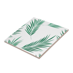 Green Palm Floral   Fliese