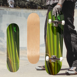 Green Palm Fronds Natürliche Abstrakt Skateboard