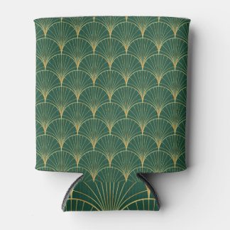 Green Palm Leaf Art Deco Dosenkühler