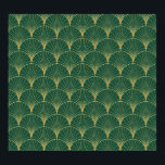 Green Palm Leaf Art Deco Poster<br><div class="desc">Palmblattmuster auf grünem Hintergrund - Art Deko Stil - Abstrakt geometrisches Vintages Muster für Textil,  Verpackung,  Produktdesign. Vintage Darstellung. Abstrakter Palmenblätterdéco-Stil. Textildekoration. Palmenblattkunst Deko-Stil auf grünem Hintergrund. Klassisch und elegant. Hintergrund,  Muster,  abstrakt,  Textur,  Dekoration,  Mode,  Gold,  Illustration,  Hintergrund,  Retro,  Linie,  nahtlos,  Luxus,  Metall,  Stoff,  Verzierung,  Textil,  Geometrie,  Element,  Gold</div>