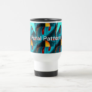 Green Palm Leaf Muster Reisebecher