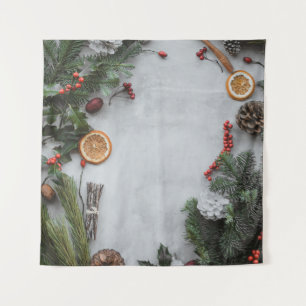 GREEN PALM LEAF WANDTEPPICH