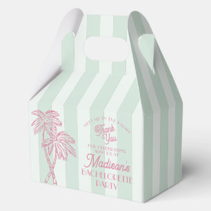 Green Palm Spring Pastel Beach Junggeselinnen-Absc Geschenkschachtel