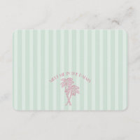 Green Palm Springs Pastell Beach Registry Insert