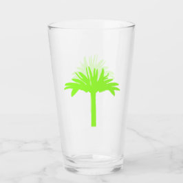 Green Palm Tree Glass Glas