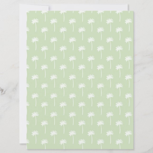 green palm tree scrapbooking paper (Vorderseite)
