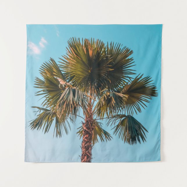 Green palm tree wandteppich (Vorderseite)