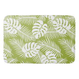 Green Palm Verlasse Regenwaldmuster Badematte