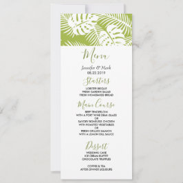 Green Palm Verlasse Regenwaldmuster Einladung