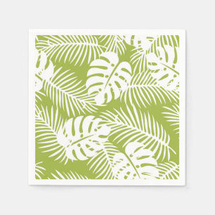 Green Palm Verlasse Regenwaldmuster Serviette