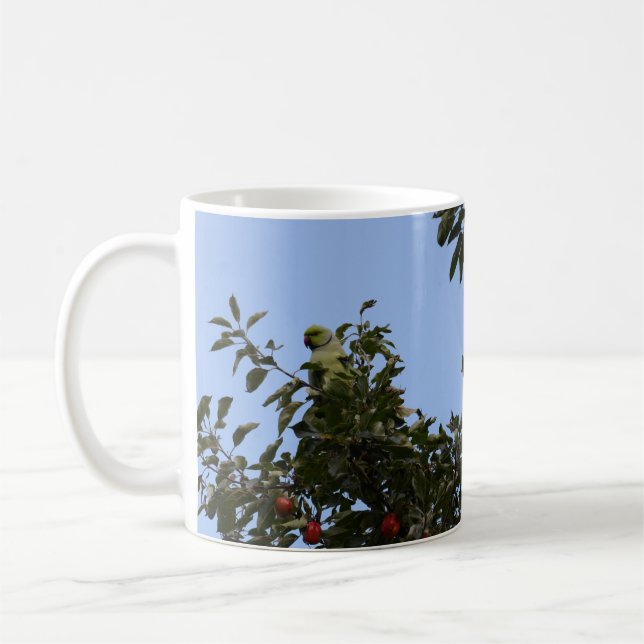 Green Parakeet Tasse (Links)