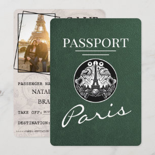 Green Paris Pass Save the Date