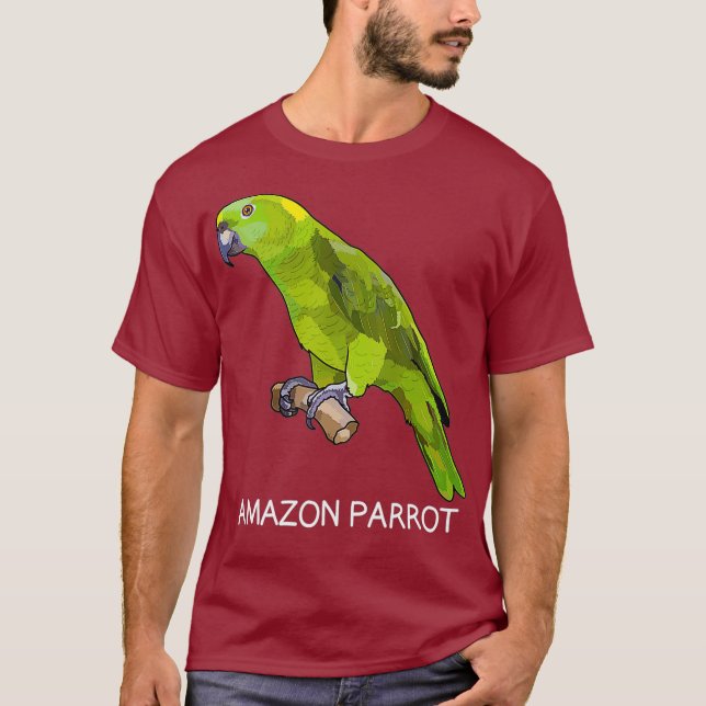 Green Parrot Bird Lover T-Shirt (Vorderseite)