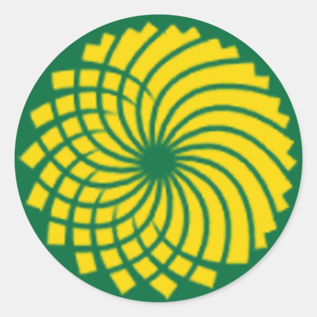 GREEN PARTY RUNDER AUFKLEBER (Vorderseite)