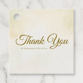 Green Pastel Floral Watercolor Favor Gift Wedding  Geschenkanhänger